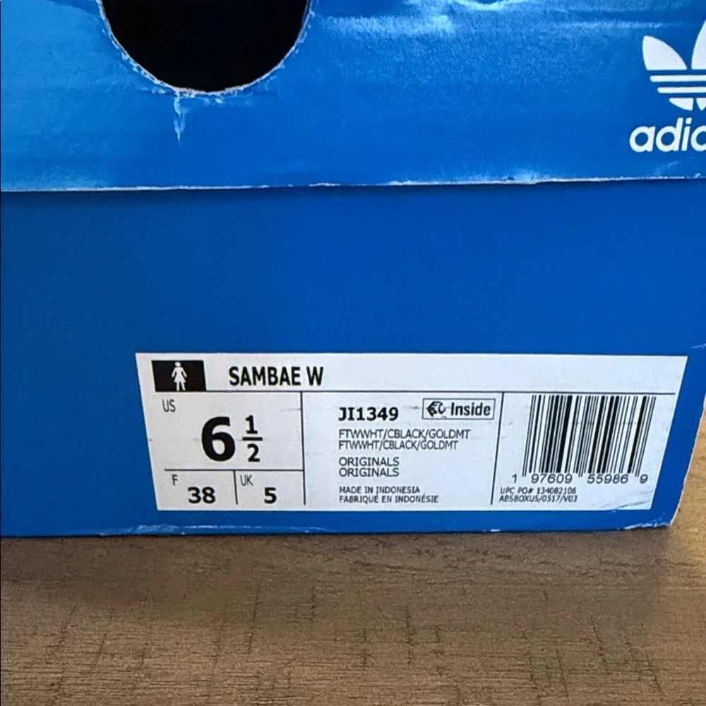 Adidas White, Black, and Tan Platform Sneakers - Picture 5 of 5